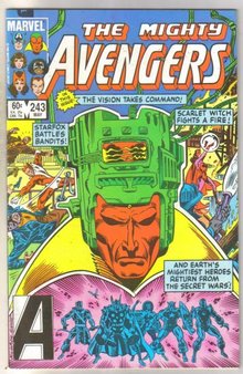 Avengers #243 comic book near mint 9.4