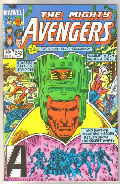 Avengers #243 comic book near mint 9.4