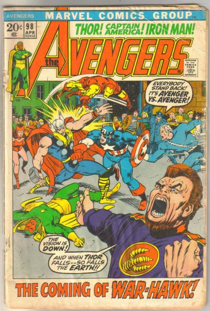 Avengers #98 comic book fair 1.5