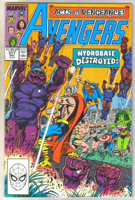 Avengers #311 comic book near mint 9.4