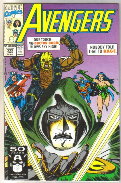 Avengers #333 comic book near mint 9.4