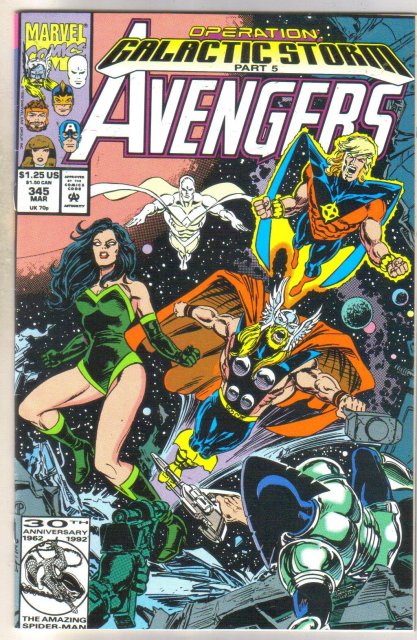 Avengers #345 comic book near mint 9.4