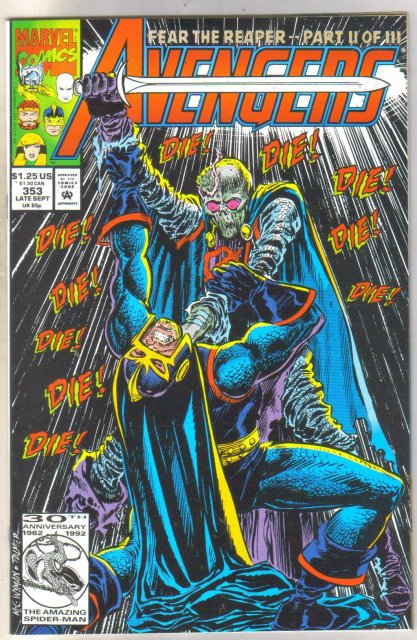 Avengers #353 comic book mint 9.8