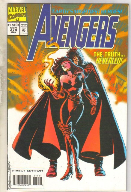Avengers #374 comic book near mint 9.4