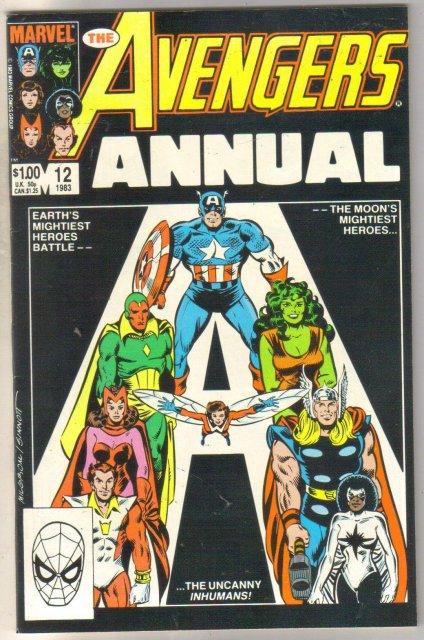 Avengers Annual #12 comic book very fine 8.0