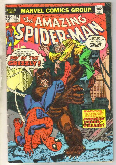 Amazing Spider-man #139 comic book coupon clipped
