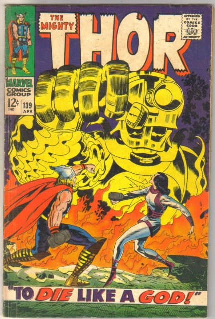 Thor #139 comic book very good 4.0
