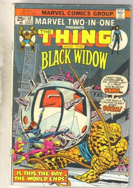 Marvel Two-In-One #10 comic book very good 4.0