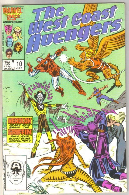 West Coast Avengers #10 comic book fine 6.0