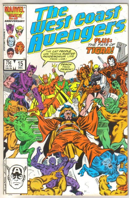West Coast Avengers #15 comic book near mint 9.4