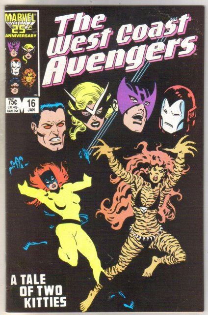 West Coast Avengers #16 comic book near mint 9.4
