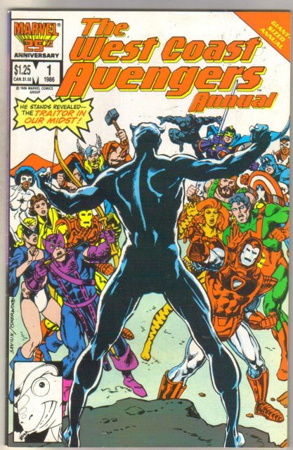 West Coast Avengers Annual #1 comic book near mint 9.4