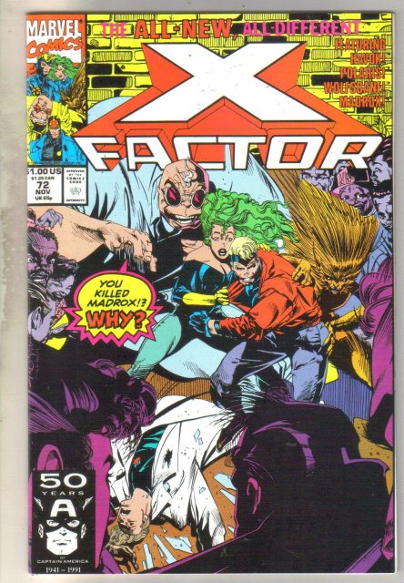 X-factor #72 comic book mint 9.8