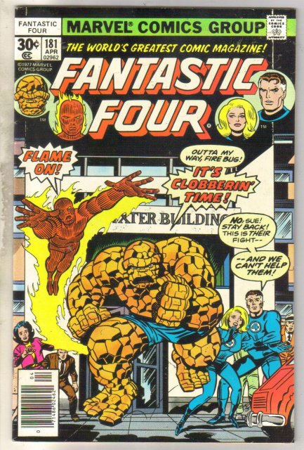 Fantastic Four #181 comic book near mint 9.4