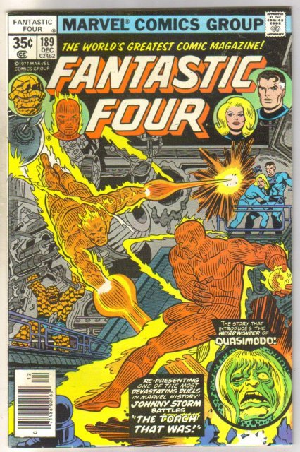 Fantastic Four #189 comic book near mint 9.4