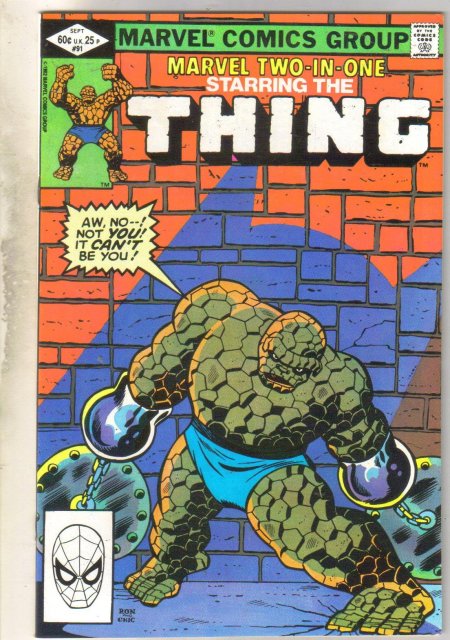 Marvel Two-In-One #91 comic book near mint 9.4
