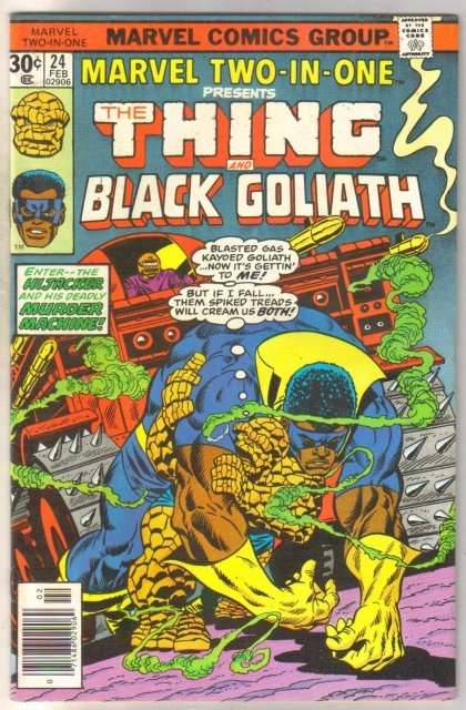 Marvel Two-In-One #24 Black Goliath comic book very fine 8.0