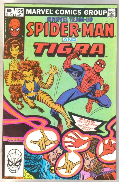 Marvel Team-Up #125 Tigra comic book near mint 9.4