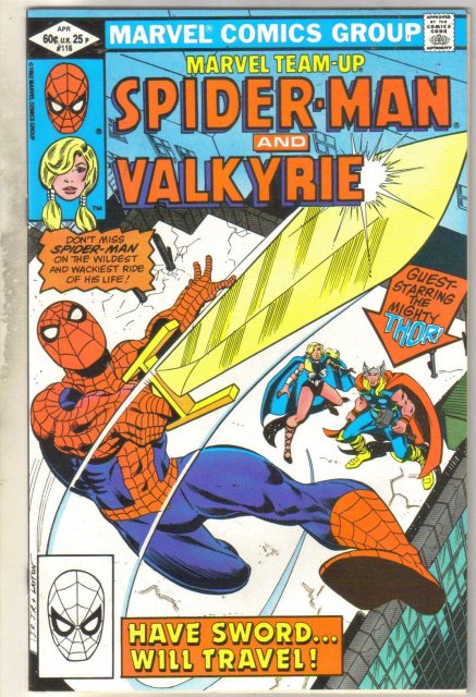 Marvel Team-Up #116 Valkyrie comic book near mint 9.4
