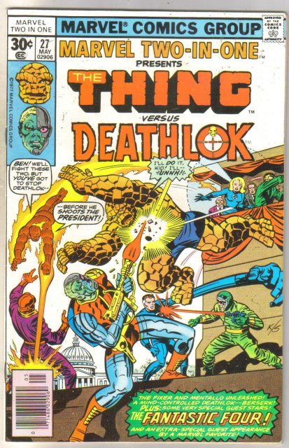 Marvel Two-In-One #27 Deathlok comic book near mint 9.4