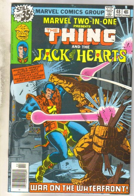 Marvel Two-In-One #48 Jack of Hearts comic book near mint 9.4