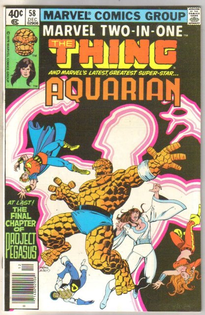 Marvel Two-In-One #58 Aquarian comic book mint 9.8