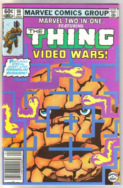 Marvel Two-In-One #98 Video Wars comic book near mint 9.4
