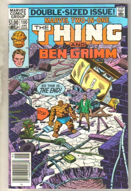 Marvel Two-In-One #100 Ben Grimm comic book near mint 9.4