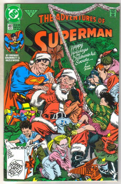 Adventures of Superman #487 comic book near mint 9.4