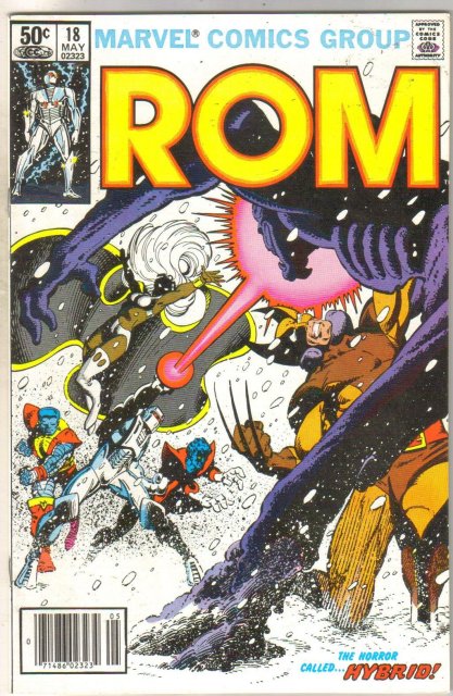 Rom #18 with X-men comic book near mint 9.4