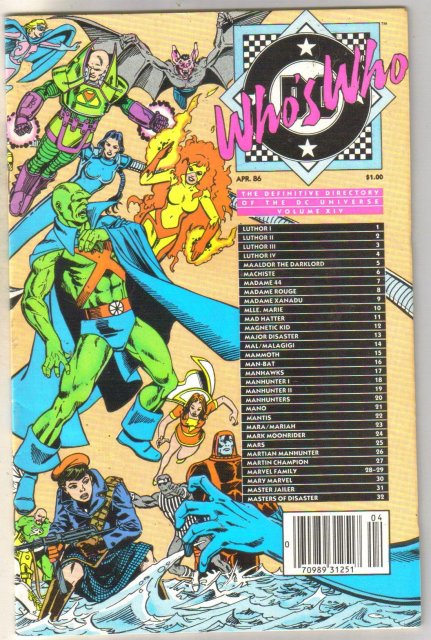 Who's Who in the DC Universe #14 comic book near mint 9.4