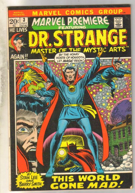 Marvel Premiere #3 featuring Doctor Strange comic book very good/fine 5.0
