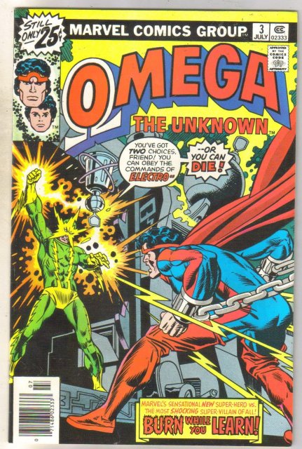 Omega the Unknown #3 comic book very fine 8.0