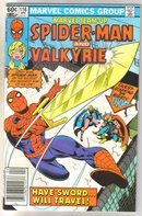 Marvel Team-up Spider-man and Valkyrie #116 comic book near mint 9.4