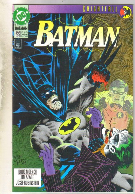 Batman #496 comic book near mint 9.4
