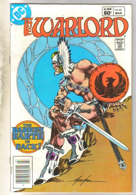 Warlord #67 comic book fine 6.0