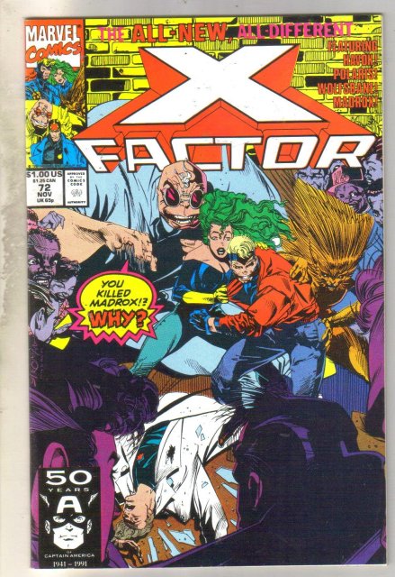 X-Factor #72 comic book near mint 9.4
