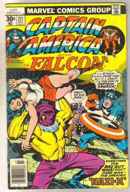 Captain America #211 comic book fine 6.0