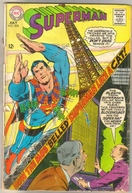 Superman #208 comic book fair 1.5
