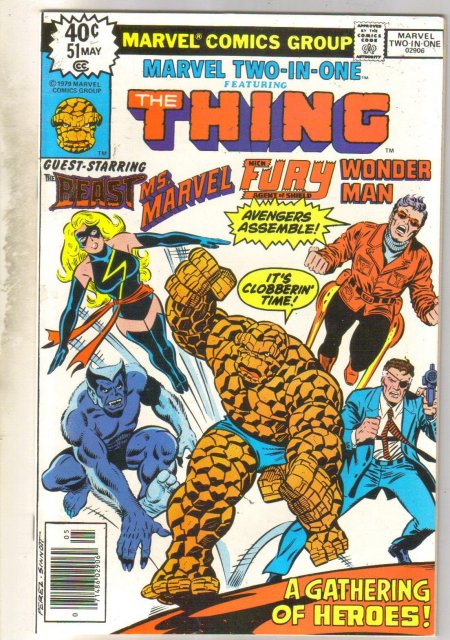 Marvel Two-In-One #51 (Ms. Marvel,Beast, Nick Fury,Wonder Man) comic book near mint 9.4