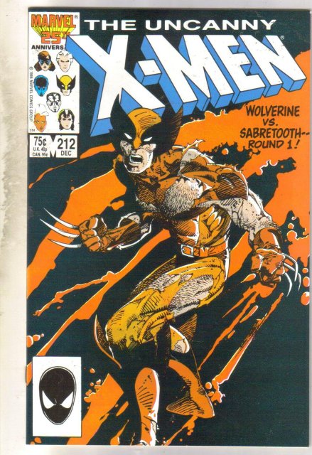 Uncanny X-men #212 comic book near mint 9.4