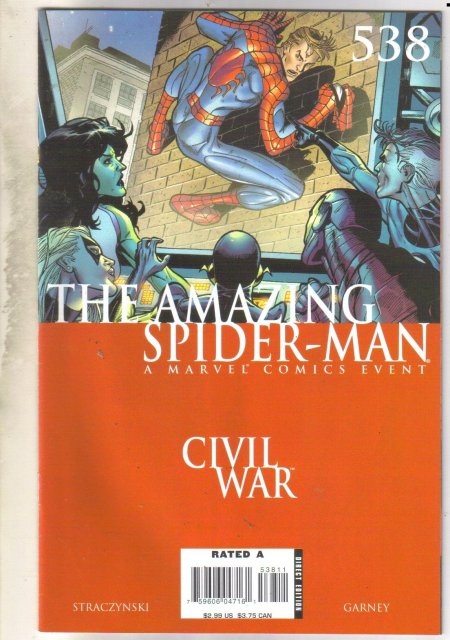 Amazing Spider-538 comic book near mint 9.4