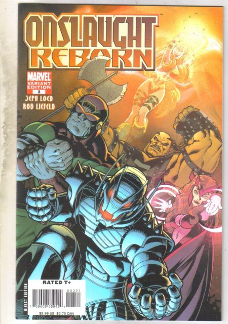 Onslaught Reborn variant edition #3 comic book near mint 9.4
