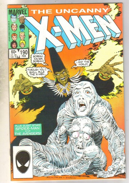 Uncanny X-men #190 comic book near mint 9.4