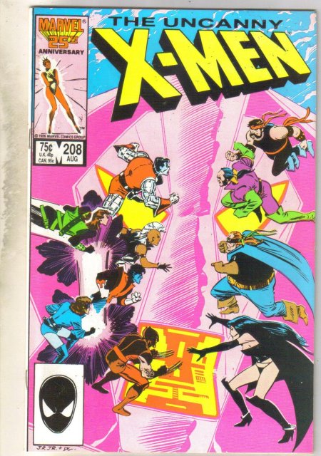 Uncanny X-men #208 comic book near mint 9.4