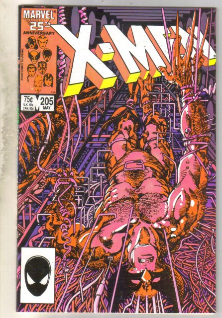 Uncanny X-men #205 comic book near mint 9.4