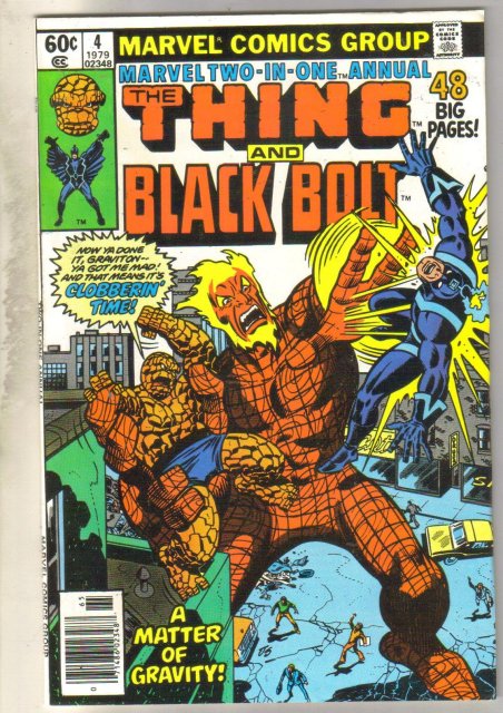 Marvel Two-In-One annual #4 comic book near mint 9.4