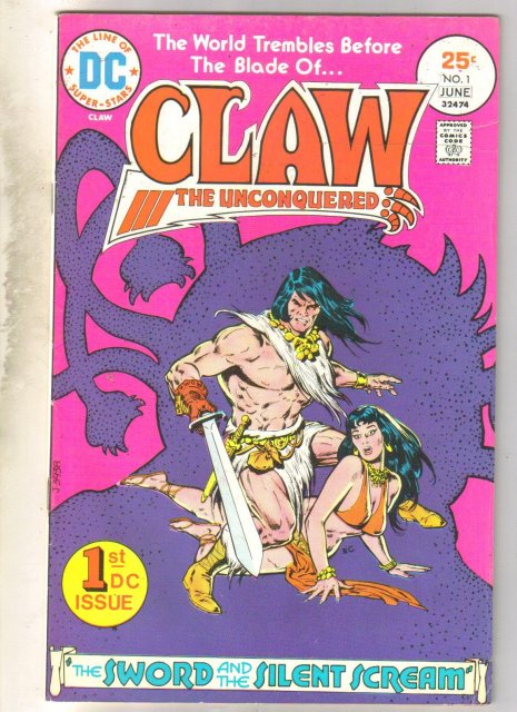 Claw the Unconquered #1 comic book fine 6.0