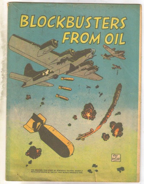 Blockbusters From Oil promotional world war 2 comic book very good 4.0