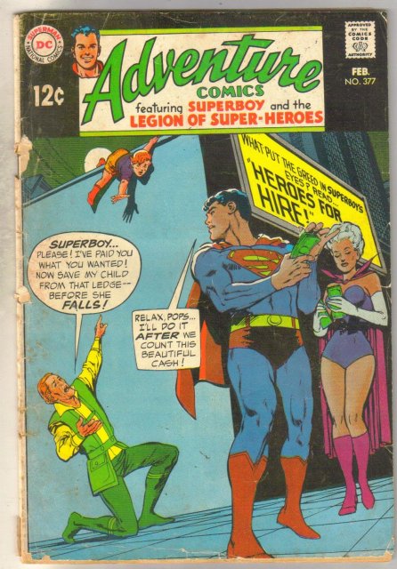 Adventure Comics #377 comic book good/very good 3.0